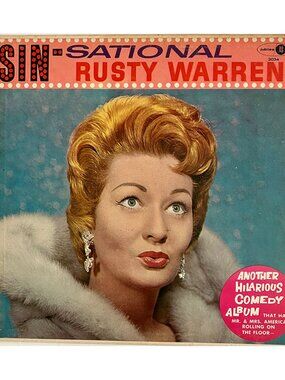 Rusty Warren Vintage 1960s Vinyl LP Sin-Sational Risque /Bawdy Humour Album